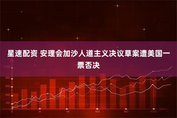 星速配资 安理会加沙人道主义决议草案遭美国一票否决
